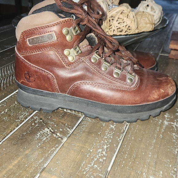 Timberland Shoes - Timberland Womens Euro Rich Brown Leather Boots